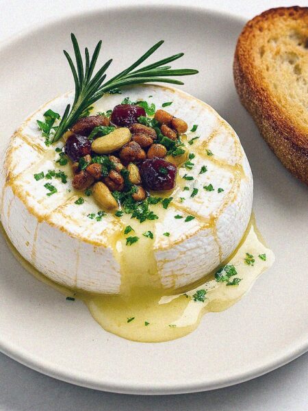 Pečený camembert s brusnicami v teplovzdušnej fritéze