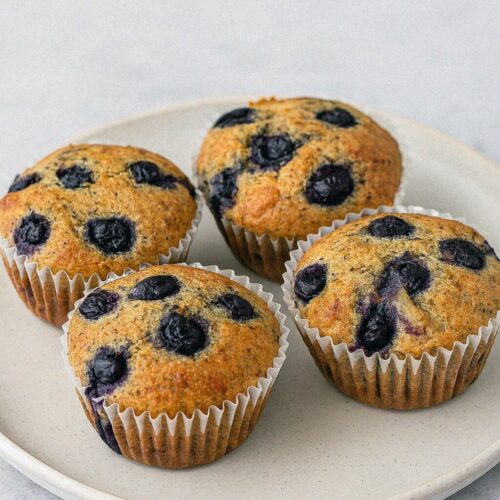 Čučoriedkové muffiny bez cukru v teplovzdušnej fritéze