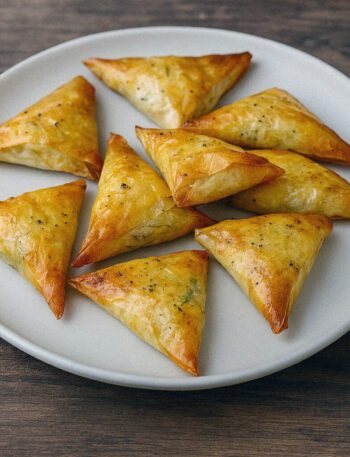 Trojuholníčky z fety v teplovzdušnej fritéze