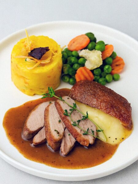 Kačacie filety s pomarančovou omáčkou v teplovzdušnej fritéze