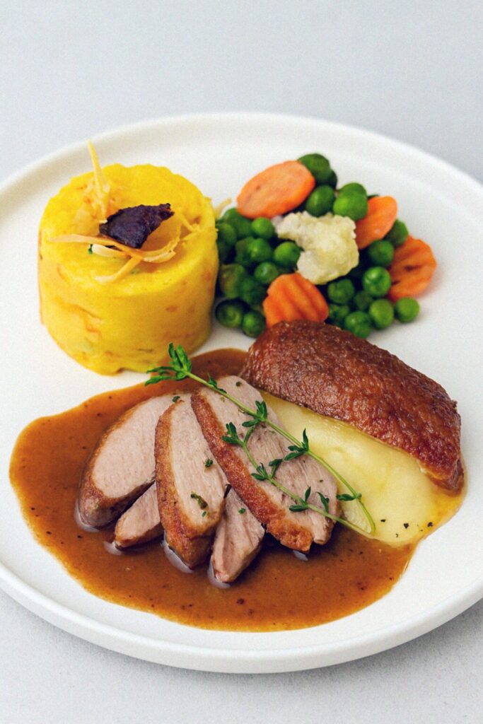 Kačacie filety s pomarančovou omáčkou v teplovzdušnej fritéze