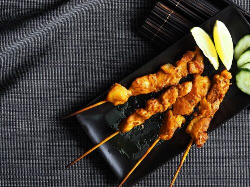 Kórejské BBQ Satay v teplovzdušnej fritéze