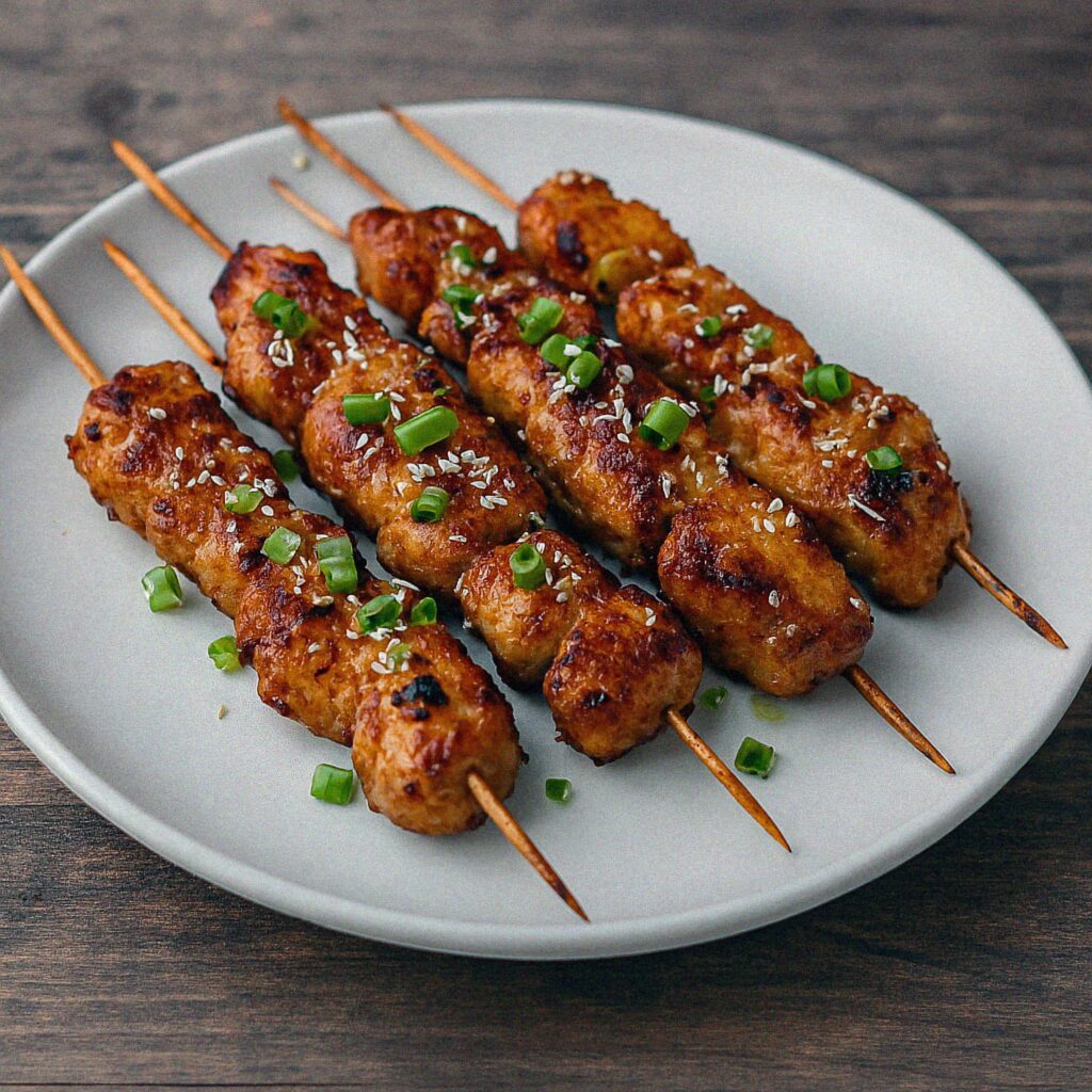 Kórejské BBQ Satay v teplovzdušnej fritéze