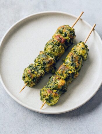 Kuracie špízy s pestom v teplovzduśnej fritéze