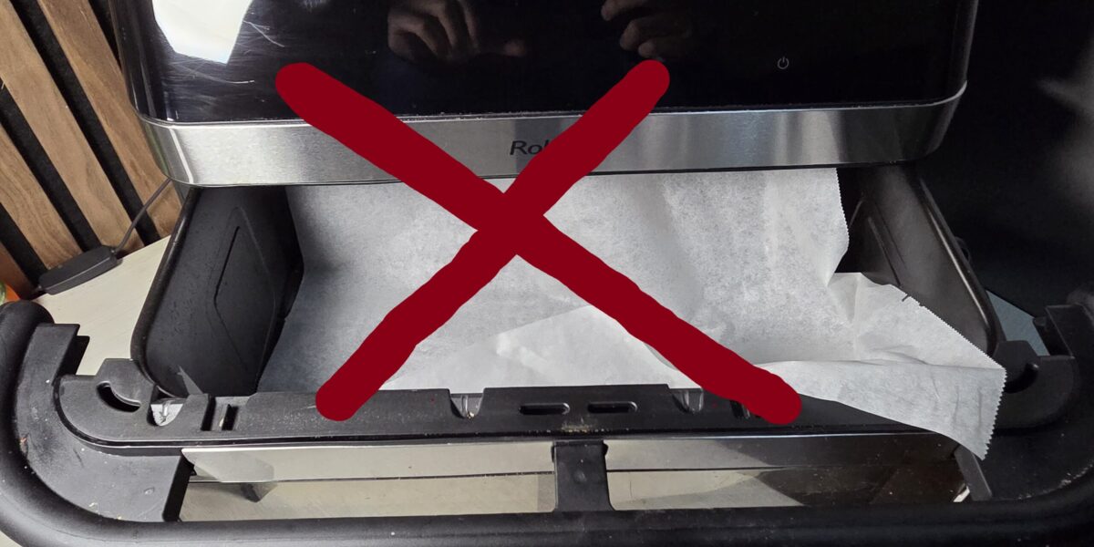 papier na pecenie v teplovzdusnej friteze