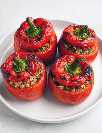 Plnené papriky v teplovzdušnej fritéze