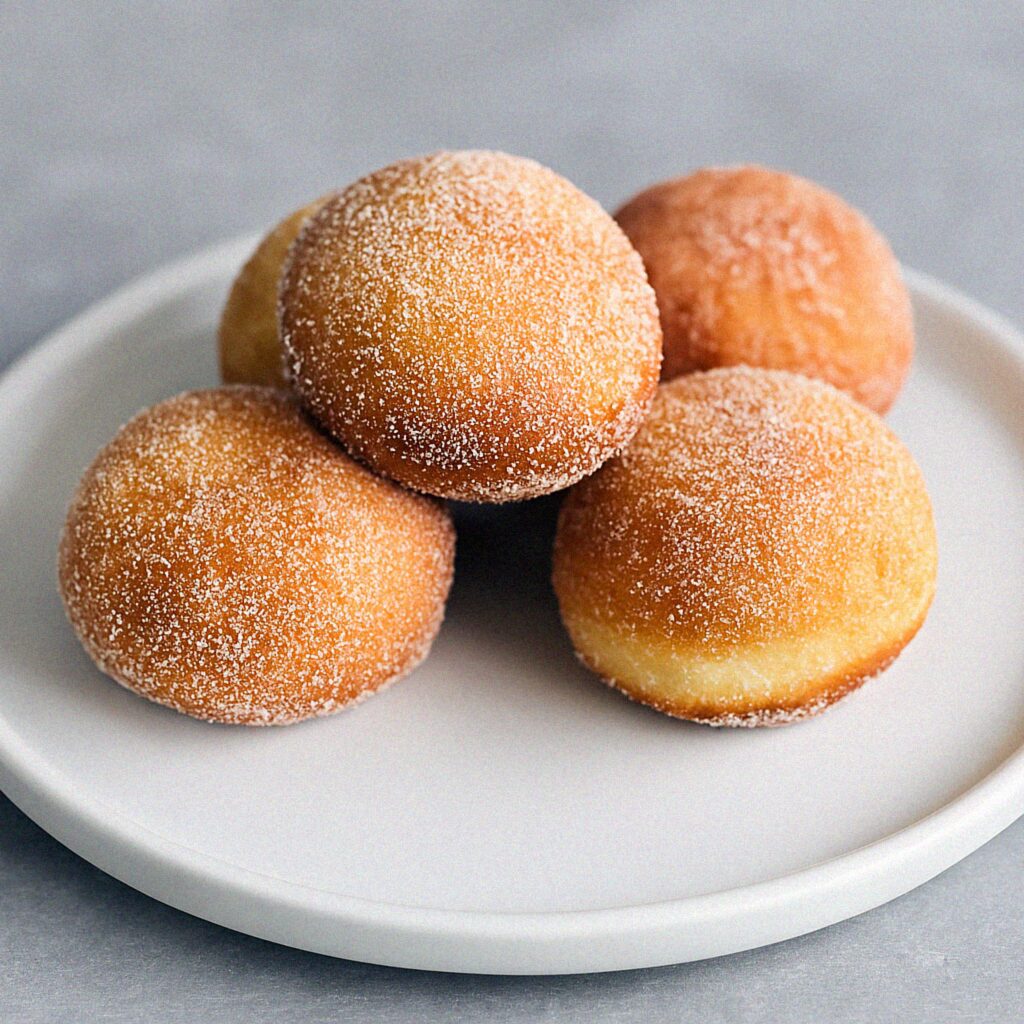 Portugalské šišky (Malassadas) v teplovzduśnej fritéze