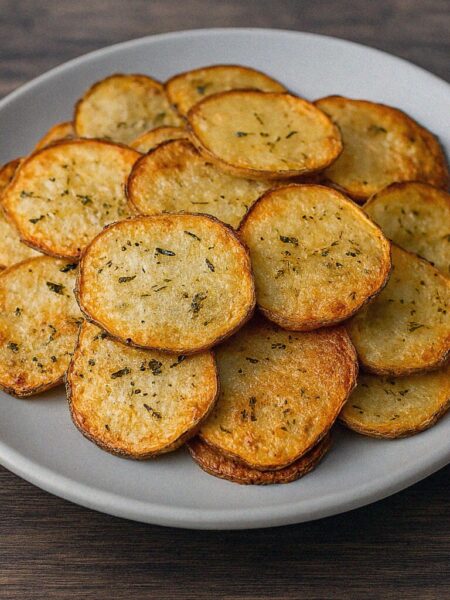 Rozmarínovo zemiakové chipsy v teplovzdušnej fritéze