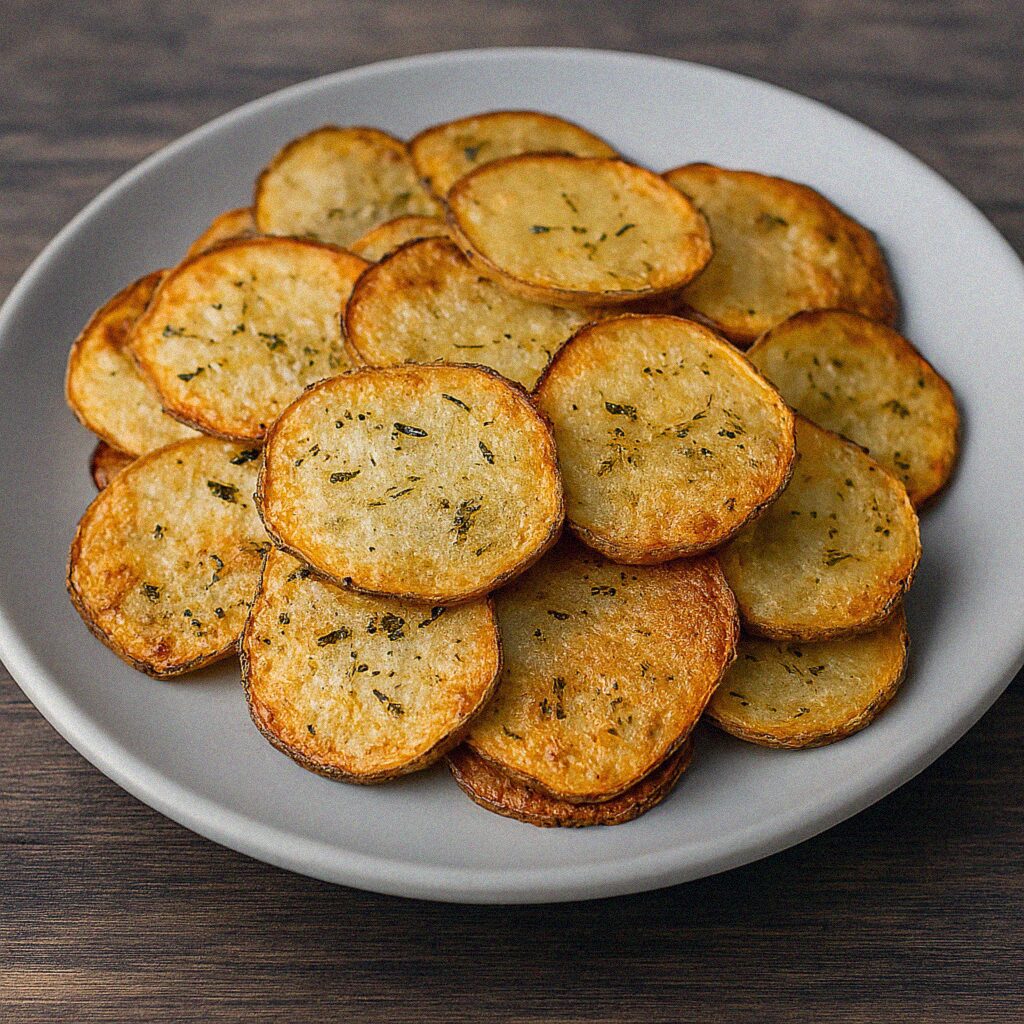 Rozmarínovo zemiakové chipsy v teplovzdušnej fritéze