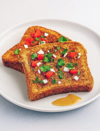 Pikantný francúzsky toast s korením masala v teplovzdušnej fritéze