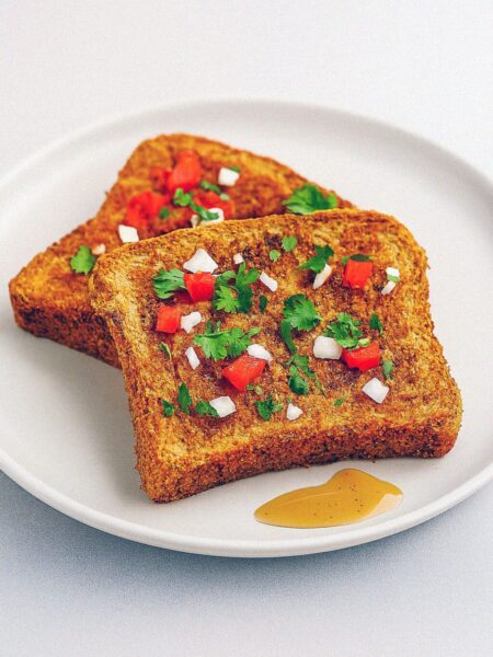Pikantný francúzsky toast s korením masala v teplovzdušnej fritéze