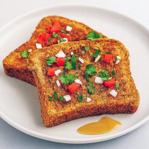 Pikantný francúzsky toast s korením masala v teplovzdušnej fritéze
