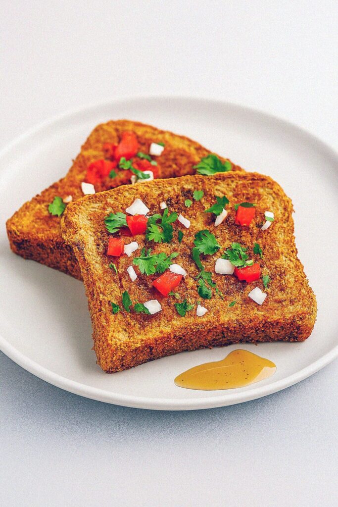 Pikantný francúzsky toast s korením masala v teplovzdušnej fritéze