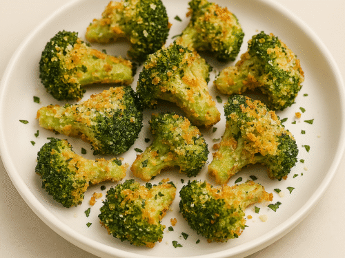 Brokolica so syrom v teplovzdušnej fritéze