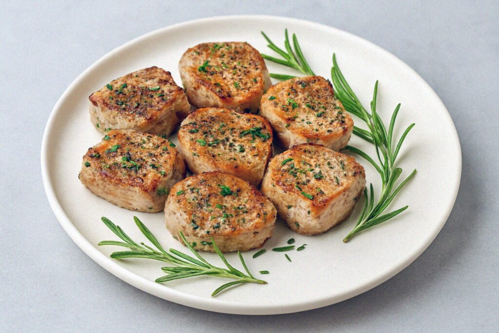 Pikantné bravčové medailóniky z teplovzdušnej fritézy