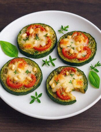 Cuketové pizza kolieska do z teplovzdušnej fritézy