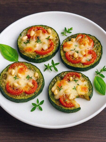 Cuketové pizza kolieska do z teplovzdušnej fritézy