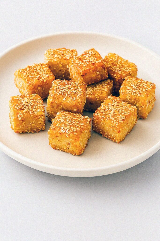 Tofu kocky v sezamovej kruste