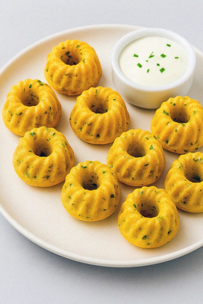 Kukuričné minibábovky s bylinkami a syrom v teplovzdušnej fritéze