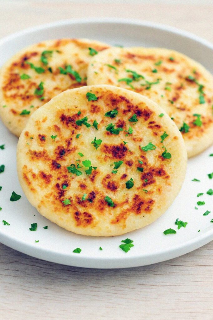 Chrumkavé kukuričné placky (mexické arepas) v teplovzdušnej fritéze