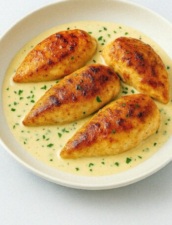 Kuracie prsia v smotanovej omáčke z teplovzdušnej fritézy