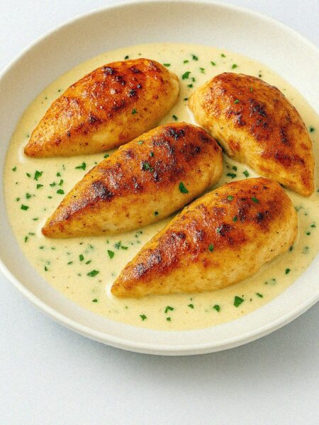 Kuracie prsia v smotanovej omáčke z teplovzdušnej fritézy