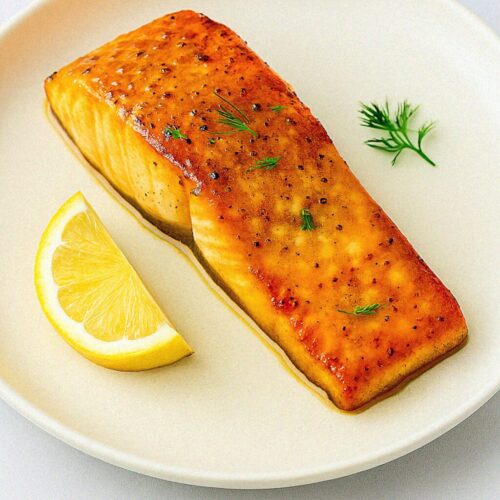 Šťavnatý losos s medovo-horčicovou glazúrou