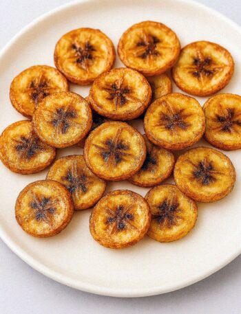 Banánové chipsy s medom a škoricou v teplovzdušnej fritéze