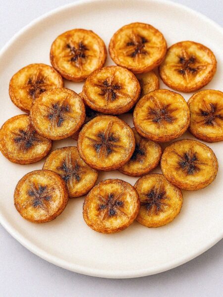 Banánové chipsy s medom a škoricou v teplovzdušnej fritéze