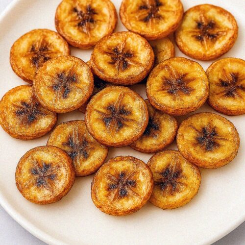 Banánové chipsy s medom a škoricou v teplovzdušnej fritéze