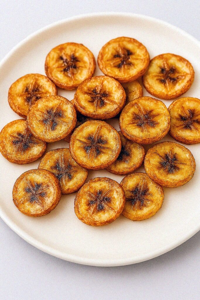 Banánové chipsy s medom a škoricou v teplovzdušnej fritéze