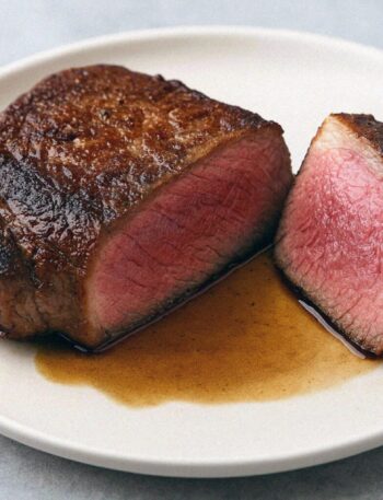 Hovädzí steak s bylinkovým maslom v teplovzdušnej fritéze