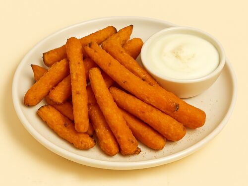 Batatové hranolky v parmezánovo-škoricovej kruste z teplovzdušnej fritézy