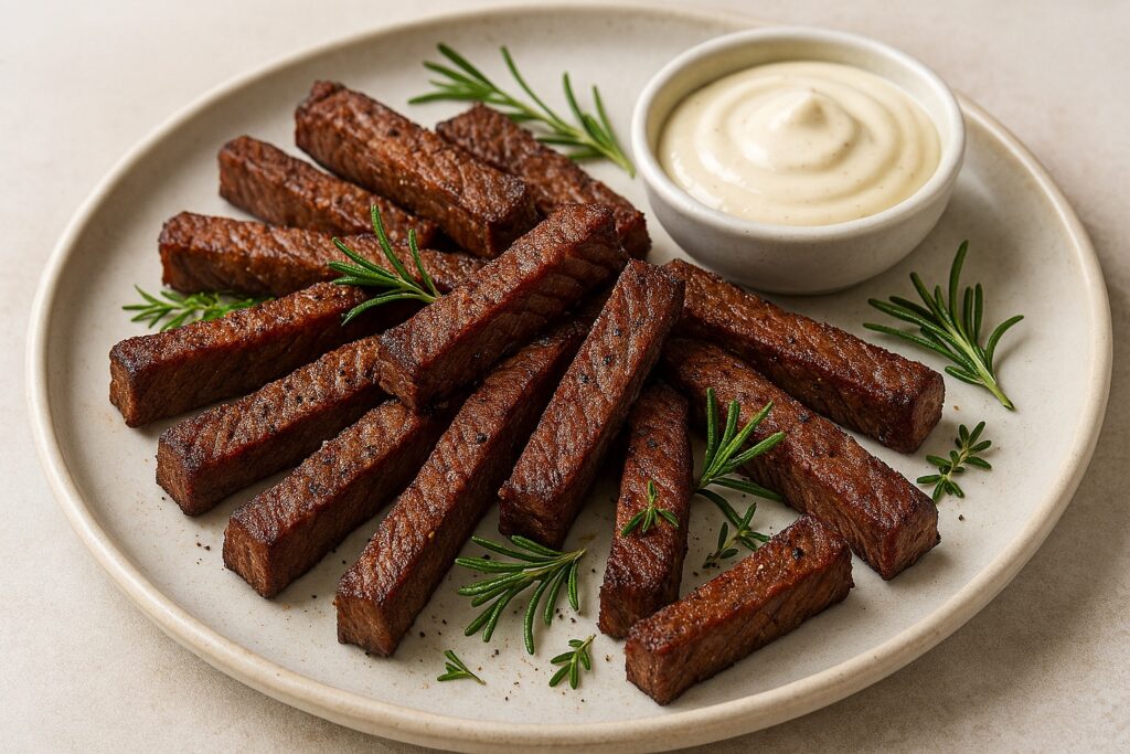 Hovädzie steakové hranolky v teplovzdušnej fritéze
