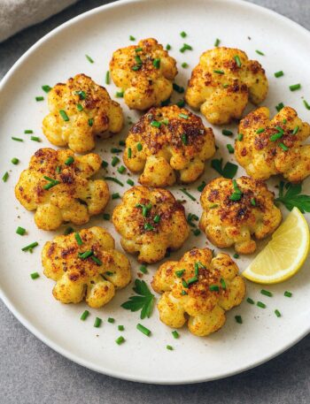 Pečené ružičky kalerábu z teplovzdušnej fritéz