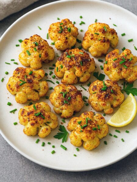 Pečené ružičky kalerábu z teplovzdušnej fritéz