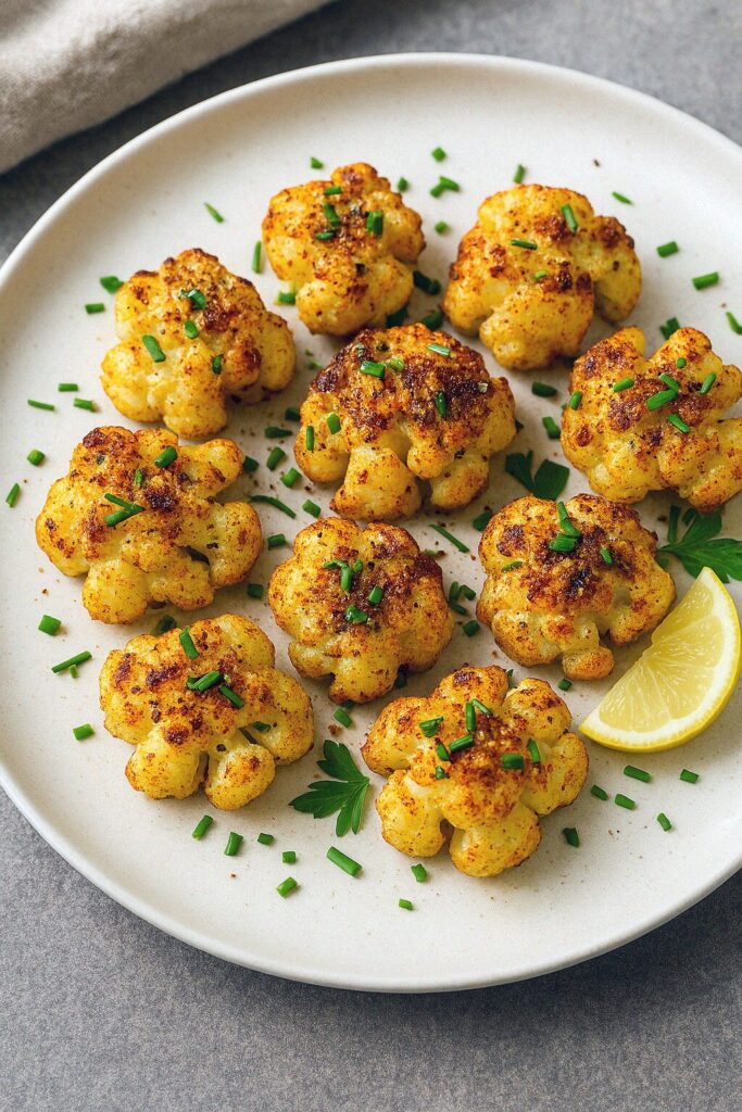 Pečené ružičky kalerábu z teplovzdušnej fritéz