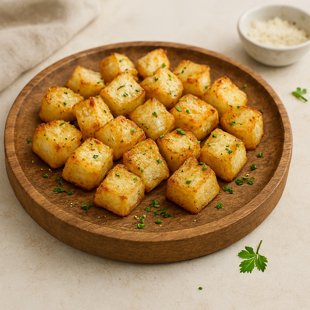 Pečené ružičky kalerábu z teplovzdušnej fritéz