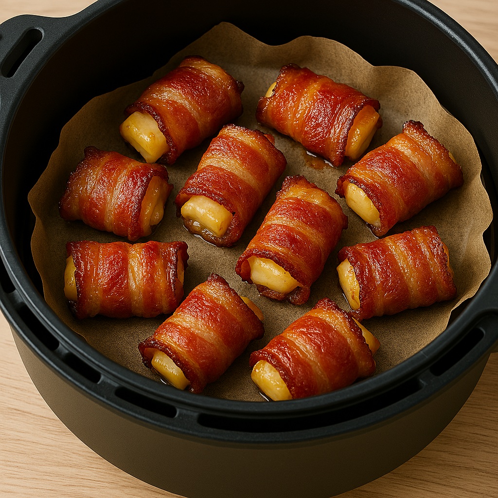 Slaninové rolky plnené syrom – do teplovzdušnej fritézy