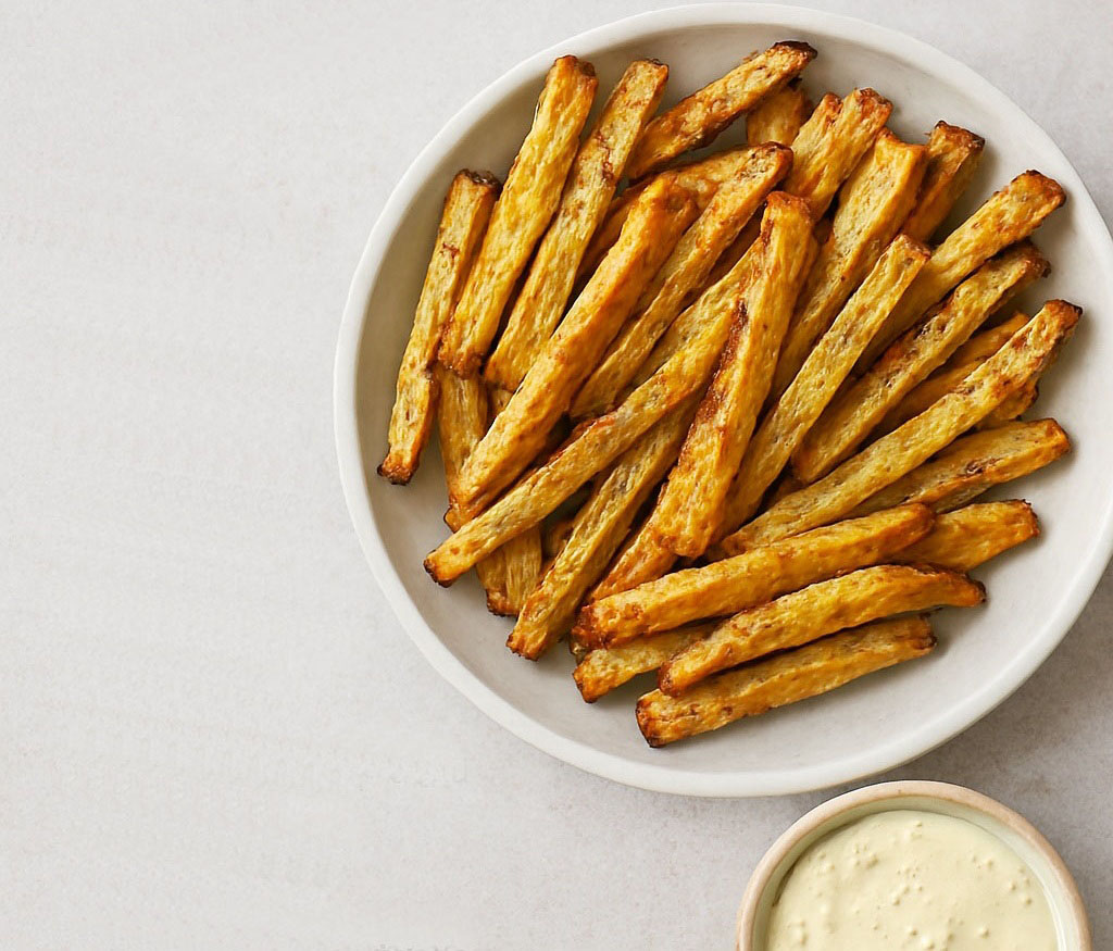 Zelerové hranolky z teplovzdušnej fritézy