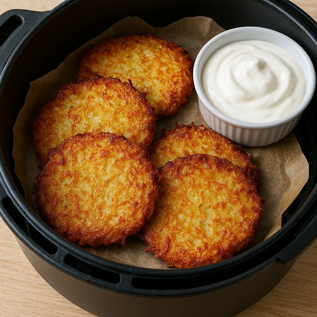 Zemiakové placky v teplovzdušnej fritéze