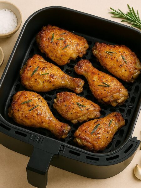 Šťavnaté kuracie stehná s rozmarínom v teplovzdušnej fritéze