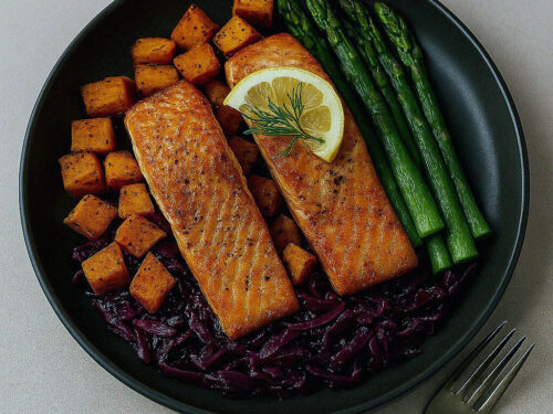 losos v teplovzdusnej friteze