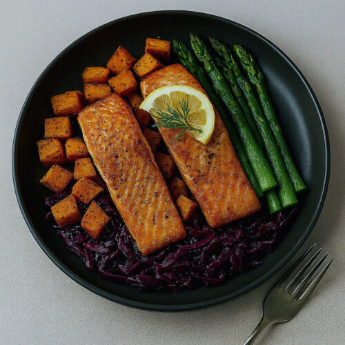 losos v teplovzdusnej friteze