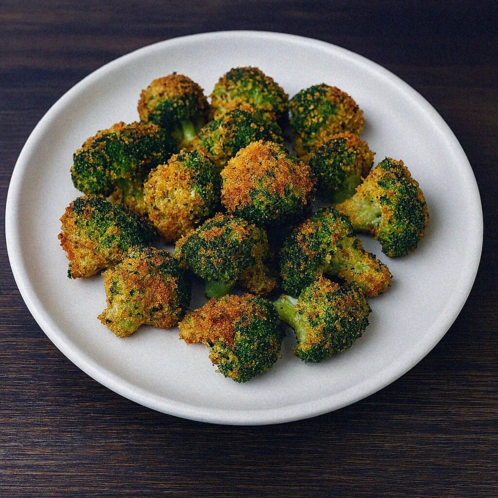 Brokolicové kúsky s parmezánom v teplovzdušnej fritéze / rúre