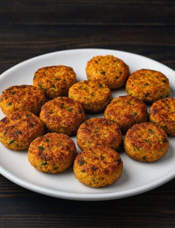 cícerové fašírky v teplovzdušnej fritéze / rúre