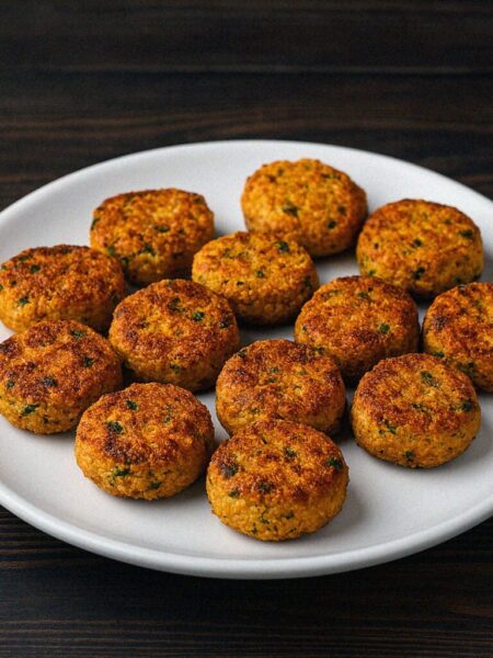 cícerové fašírky v teplovzdušnej fritéze / rúre