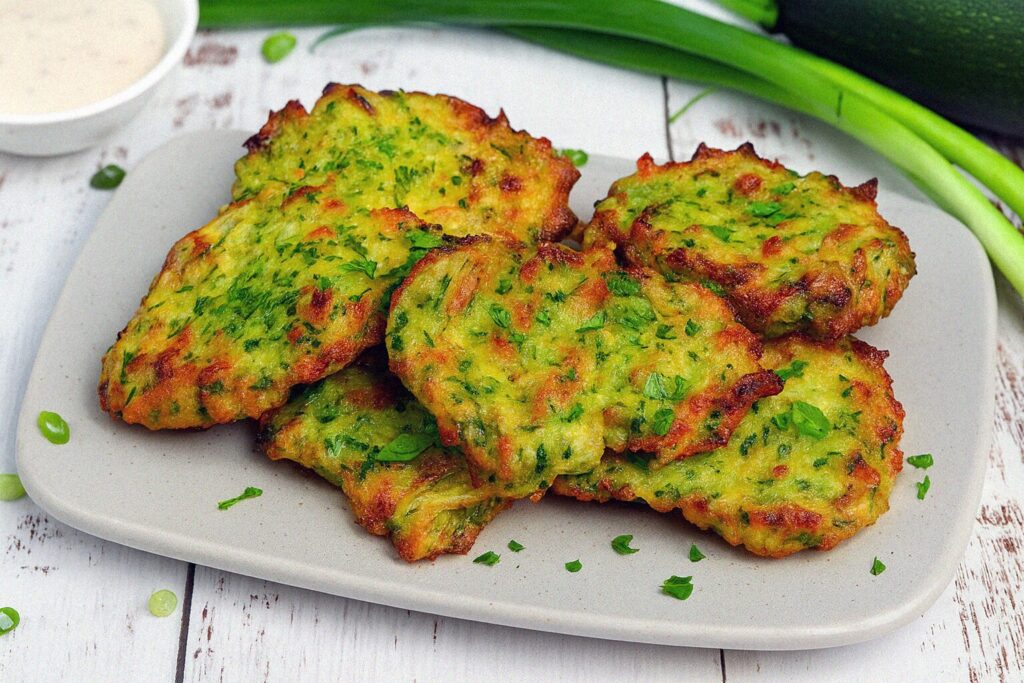 cuketove placky z teplovzdusnej fritezy