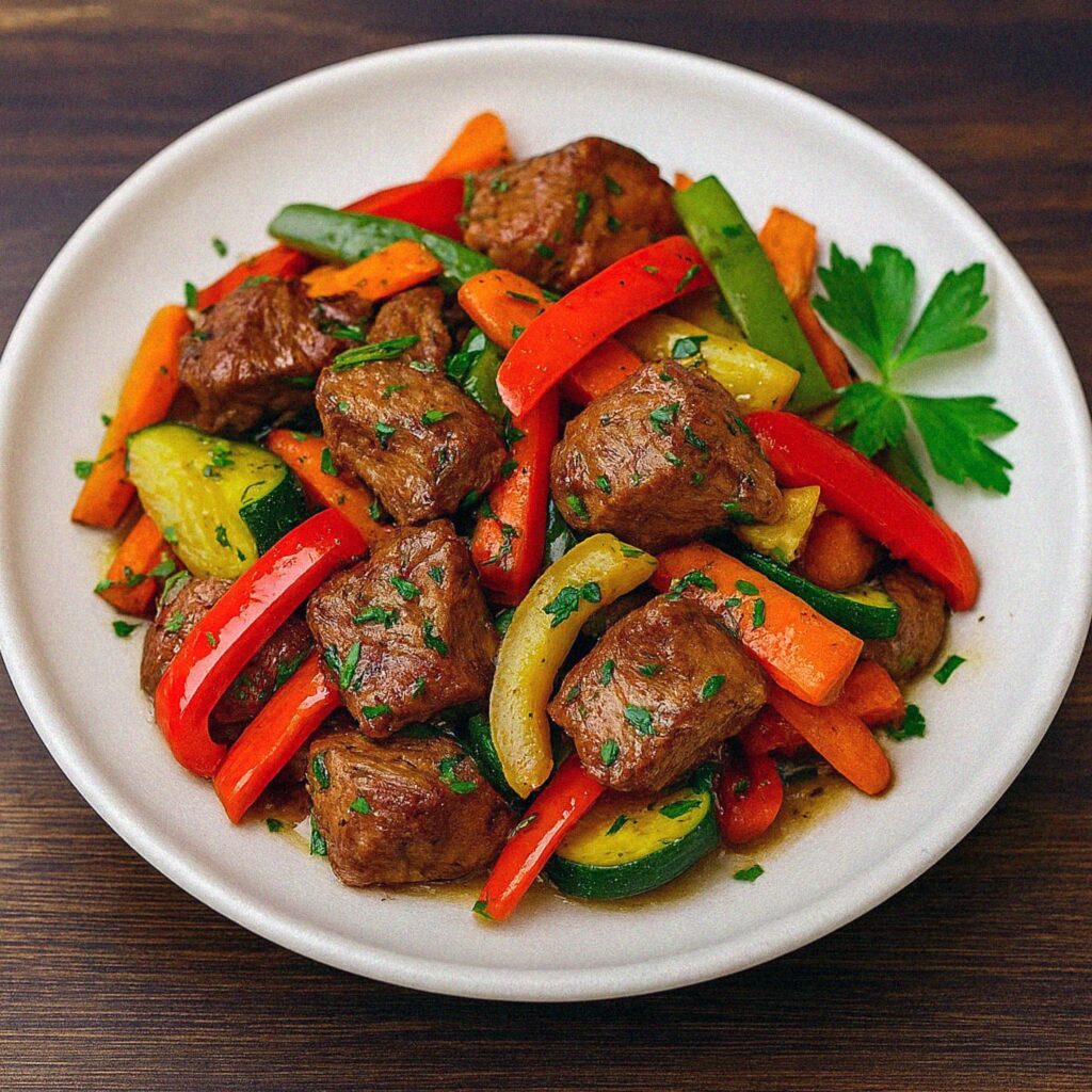 hovadze sote so zeleninou