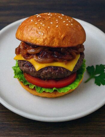 hovadzi hamburger z teplovzdusnej fritezy